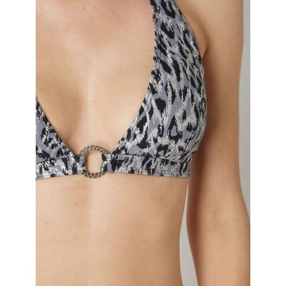New. Michael Kors frozen Leopard chain ring bikini set. Normally $169. (D)L–top/ - Picture 8 of 10